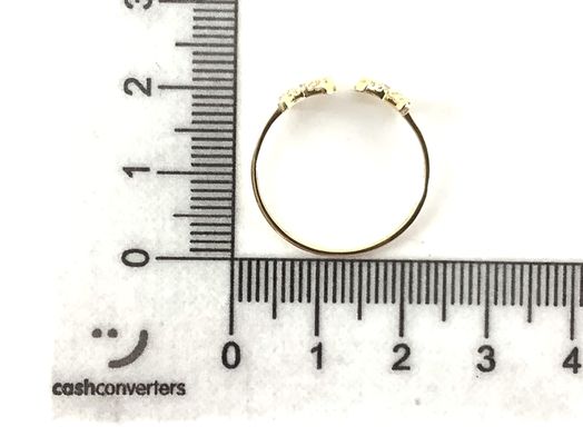 anillo oro 18k con circonita 