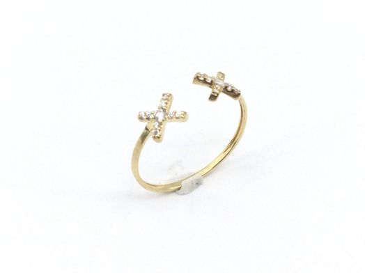 anillo oro 18k con circonita 