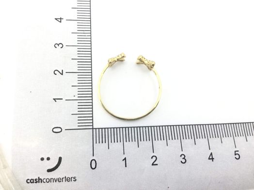 anillo oro 18k con circonita 