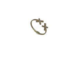 anillo oro 18k con circonita 