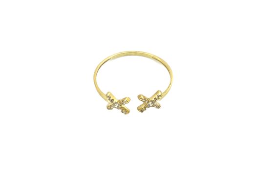 anillo oro 18k con circonita 