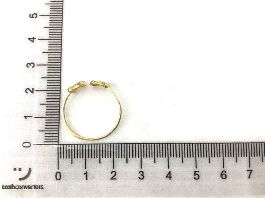 anillo oro 18k con circonita 