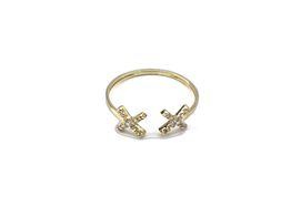 anillo oro 18k con circonita 