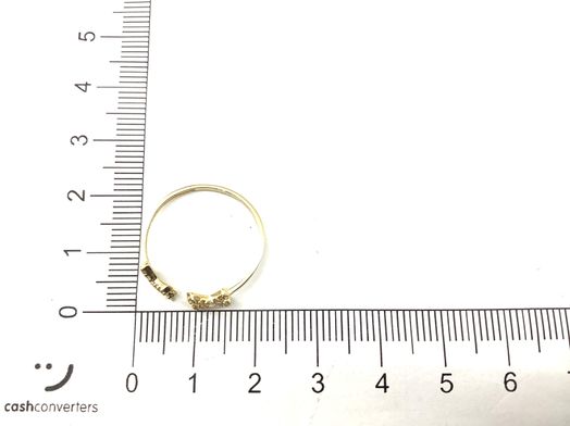 anillo oro 18k con circonita 