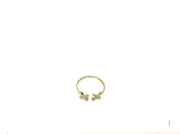 anillo oro 18k con circonita 