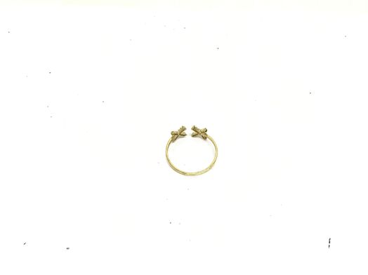 anillo oro 18k con circonita 