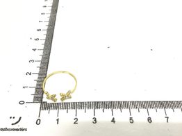 anillo oro 18k con circonita 