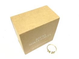 anillo oro 18k con circonita 