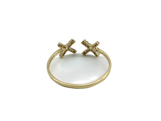 anillo oro 18k con circonita