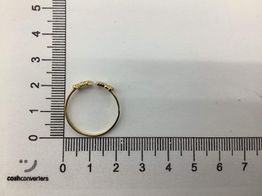 anillo oro 18k con circonita