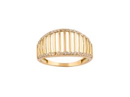 anillo oro 18k con circonita 