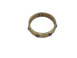 anillo oro 18k con circonita 