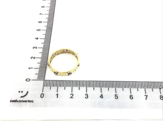 anillo oro 18k con circonita 