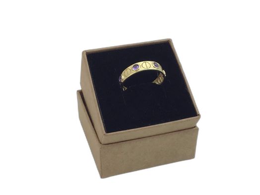 anillo oro 18k con circonita 
