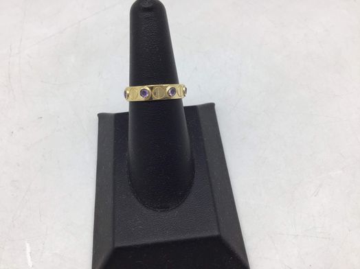 anillo oro 18k con circonita 
