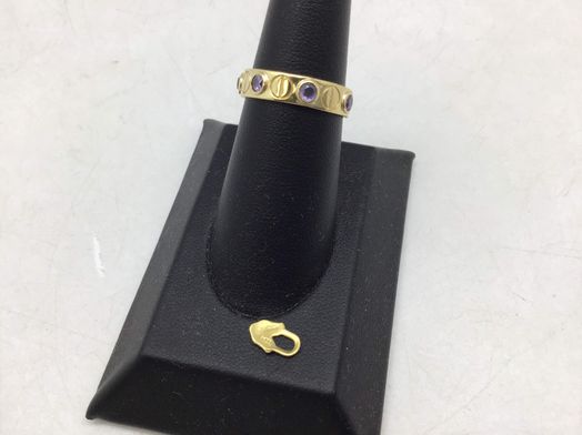 anillo oro 18k con circonita 