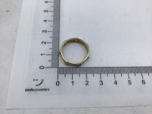 anillo oro 18k con circonita 