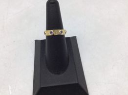 anillo oro 18k con circonita 
