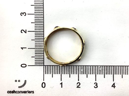 anillo oro 18k con circonita 