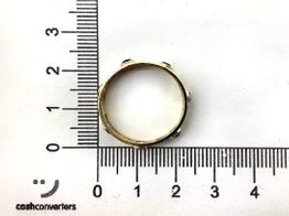anillo oro 18k con circonita 
