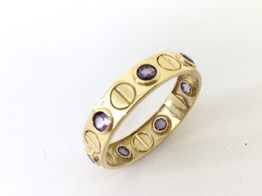 anillo oro 18k con circonita 