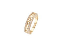 anillo oro 18k con circonita 