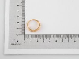anillo oro 18k con circonita 