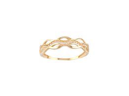 anillo oro 18k con circonita 