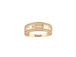 anillo oro 18k con circonita 