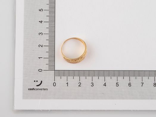 anillo oro 18k con circonita 
