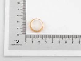 anillo oro 18k con circonita 