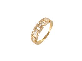 anillo oro 18k con circonita 