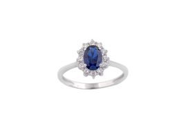 anillo oro 18k con circonita 
