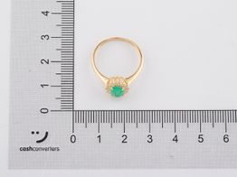 anillo oro 18k con circonita