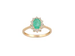 anillo oro 18k con circonita 