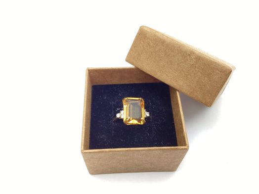 anillo oro 18k con circonita 