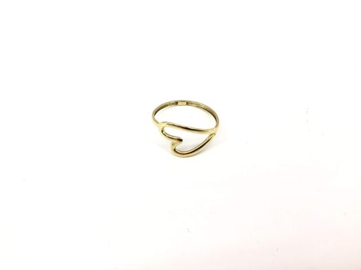 anillo oro 18k con circonita 