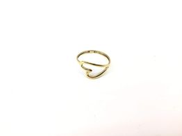 anillo oro 18k con circonita 