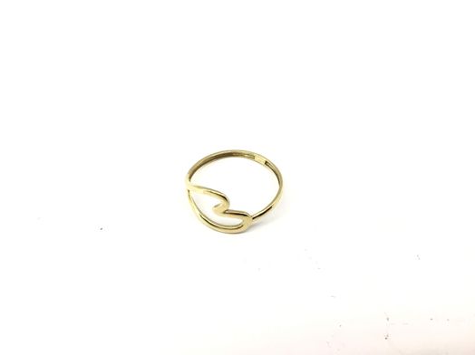 anillo oro 18k con circonita 