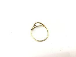 anillo oro 18k con circonita 