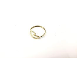 anillo oro 18k con circonita 