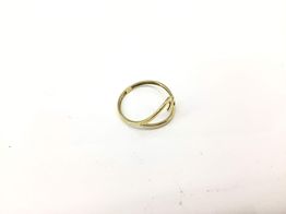 anillo oro 18k con circonita 