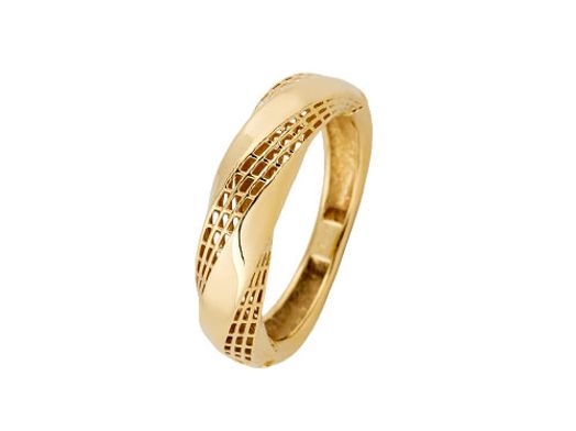 anillo oro 18k con circonita 