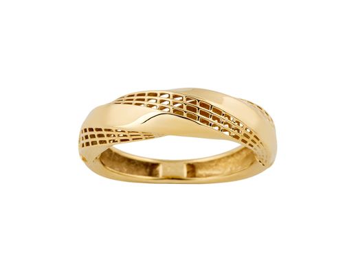 anillo oro 18k con circonita 