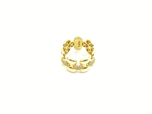 anillo oro 18k con circonita 