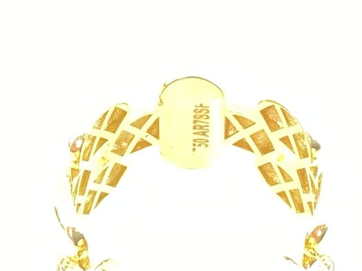 anillo oro 18k con circonita 