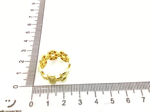anillo oro 18k con circonita 