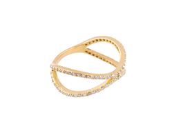 anillo oro 18k con circonita 