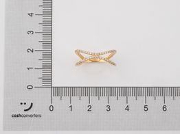anillo oro 18k con circonita 