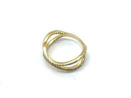 anillo oro 18k con circonita 